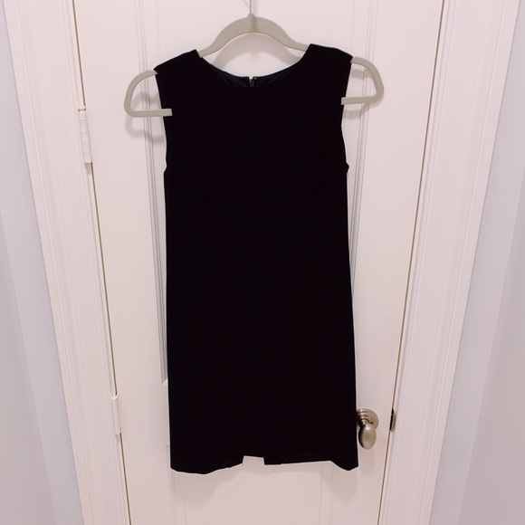 NWOT🖤LINDA ALLARD ELLEN TRACY FORMAL BLACK SLIT DRESS🖤ZIPPER BACK SZ PETITE 4 - Picture 1 of 12